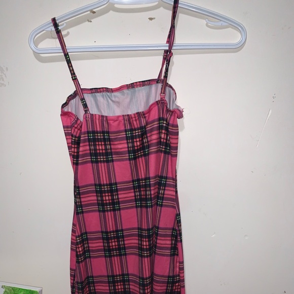 Pink Plaid AltInspo Dress - Picture 1 of 3